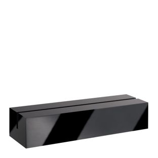 Porte-carte acrylique noir  | brillant  | 100 mm