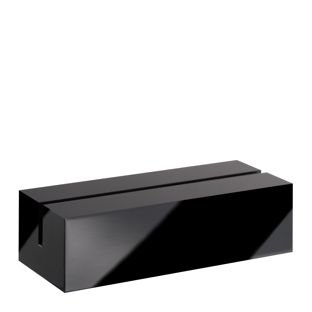 Porte-cartes en acrylique, base pour système de connexion variable MODUL 105 mm | noir  | brillant 