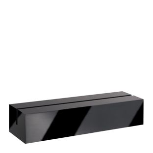 Porte-cartes en acrylique, base pour système de connexion variable MODUL 148 mm | noir  | brillant 