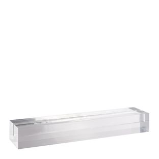 Porte-cartes en acrylique, base pour système de connexion variable MODUL 210 mm | transparent  | brillant 