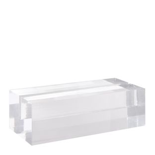 Porte-cartes en acrylique, base pour système de connexion variable MODUL 100 mm | transparent  | brillant 