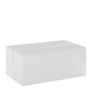 Porte-cartes en acrylique, base pour système de connexion variable MODUL 74 mm | transparent  | mat 
