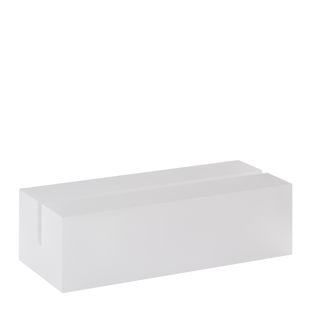 Porte-cartes en acrylique, base pour système de connexion variable MODUL 105 mm | transparent  | mat 