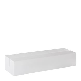 Porte-cartes en acrylique, base pour système de connexion variable MODUL 148 mm | transparent  | mat 
