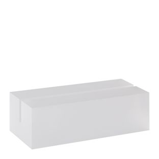 Porte-cartes en acrylique, base pour système de connexion variable MODUL 100 mm | transparent  | mat 