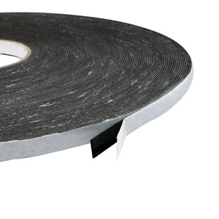 Ruban adhésif mousse en PE double face, noir, épaisseur 1 mm, fort adhésif, EL100-02 9 mm
