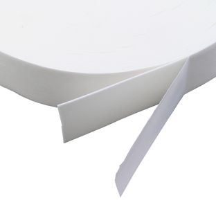 Ruban adhésif mousse en PE double face, blanc, épaisseur 1 mm, fort adhésif, EL100 50 mm