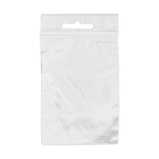 Sachets à fermeture pression, avec trou euro, film PE 50 µm | 60 x 80 mm 