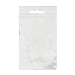 Sachets à fermeture pression, avec trou euro, film PE 70 x 100 mm | 50 µm