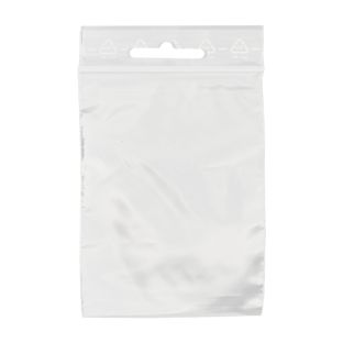 Sachets à fermeture pression, avec trou euro, film PE 50 µm | 100 x 150 mm 