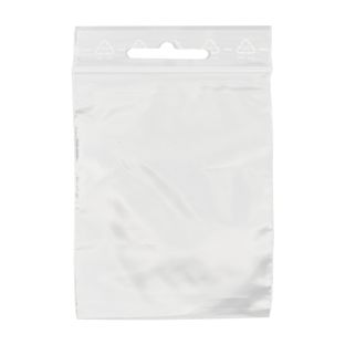Sachets à fermeture pression, avec trou euro, film PE 160 x 220 mm | 50 µm