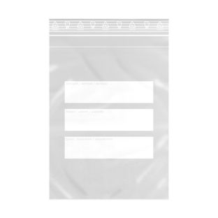 Sachets à fermeture pression, usage dentaire 180 x 250 mm, avec pochette supplémentaire devant, film PE 50 µm 