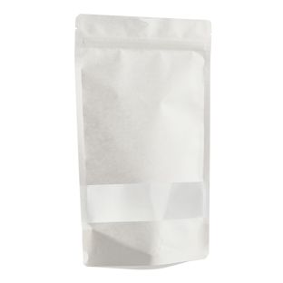 Sachets stand-up avec fenêtre 160 x 270 mm  | blanc 