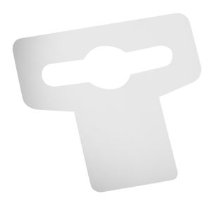 Attaches à trou euro PET 44 x 45 mm | en forme de T