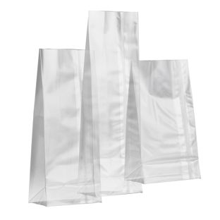 Sachets fond plat avec soudure, film OPP, 
