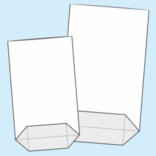 Sachets à fond croisé, film OPP 