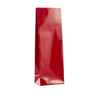 Sachet fond plat, rouge 80 x 50 x 252 mm