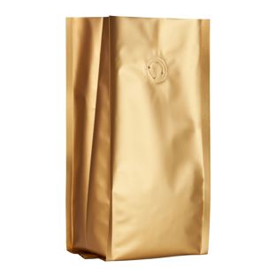 Sac à café avec valve de protection d'arômes, or 245 x 100 mm