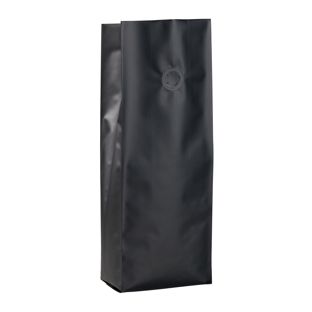 Sachets à soufflet avec valve de protection d’arômes, noir 330 x 105 mm
