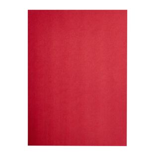 Couverture arrière, A4, carton lin rouge 