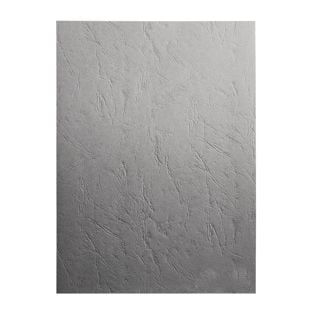 Couverture de reliure A4, cuir gris 