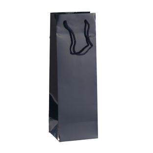 Pochette cadeau pour bouteilles, 12 x 36 x 10 cm bleu foncé 
