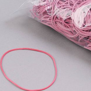 Elastiques en caoutchouc, rouge 1 mm | 100 mm