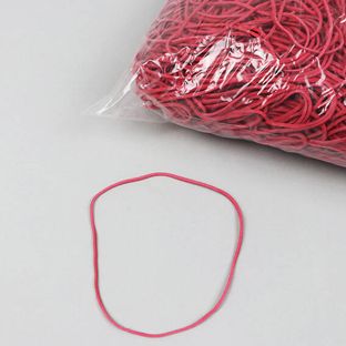 Elastiques en caoutchouc, rouge 2 mm | 100 mm