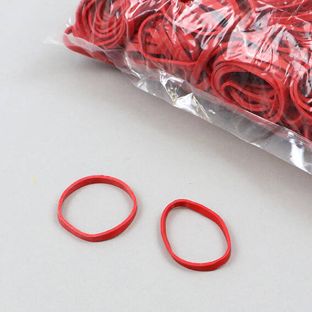 Elastiques en caoutchouc, rouge 3 mm | 40 mm