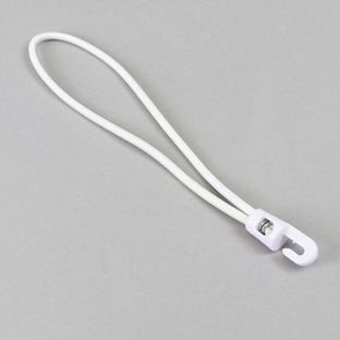 Tendeur élastique avec crochet en plastique 200 mm | blanc 