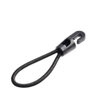 Tendeur élastique avec crochet en plastique 90 mm | noir 