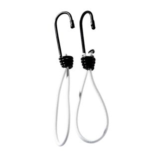 Tendeur élastique avec crochet métallique 150 mm | blanc 