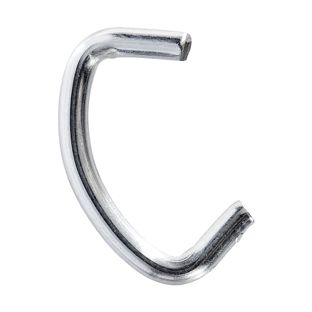 Agrafes annelées, acier zingué pour cordes de ⌀ 6 - 8 mm