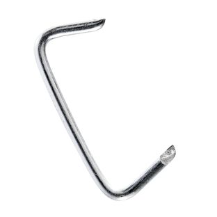 Agrafes annelées, acier zingué pour cordes de ⌀ 8 mm