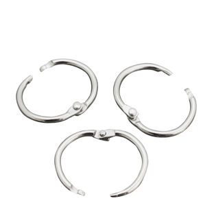 Anneaux de reliure métal null | 19 mm - livrés ouverts