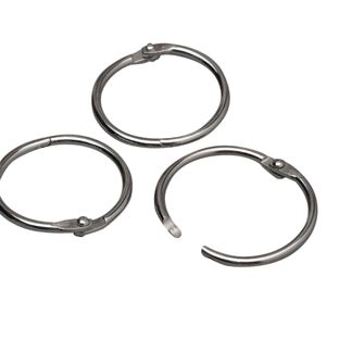 Anneaux de reliure métal 25 mm  | argent 