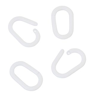 Anneaux ovales de reliure 22 mm, plastique blanc 