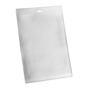 Porte-badges A6, portrait, PVC souple avec trou européen 