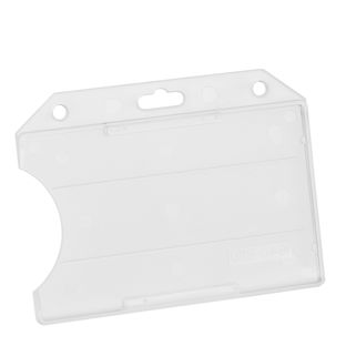 Porte-badges pour cartes de crédit, plastique rigide, avec trous ronds et trous européens 