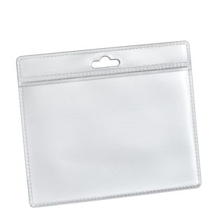 Porte-badges format carte bancaire, bord de suspension transparent 