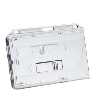 Porte-badge avec curseurs transparents 