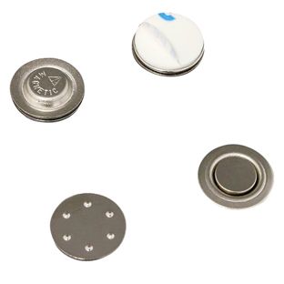 Clip magnétique pour badges et cartes de visite, circulaire, adhésif 