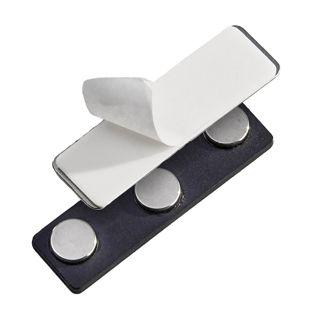 Aimant pour badges nominatifs, auto-adhésif 45 x 13 mm  | 3 aimants 