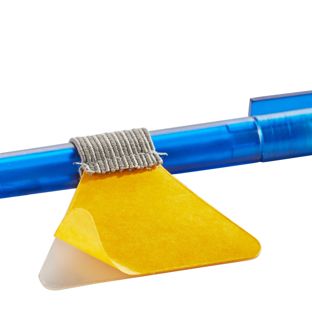 Porte-stylo, avec petite boucle élastique plat, auto-adhésif 