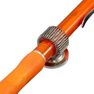 Porte-stylo, en métal, auto-adhésif, tournant 
