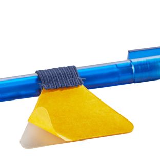 Porte-stylo, avec petite boucle élastique plat, auto-adhésif null