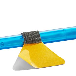 Porte-stylo, avec boucle élastique plat, auto-adhésif null