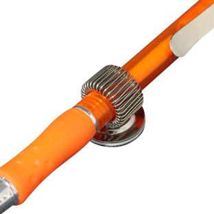 Porte-stylo en métal, aimanté, tournant 