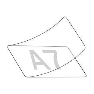 Films laminés à froid 86 x 117 mm, pour format A7 A7