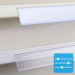 Configurateur | Réglette porte-étiquette DBR adhésive 